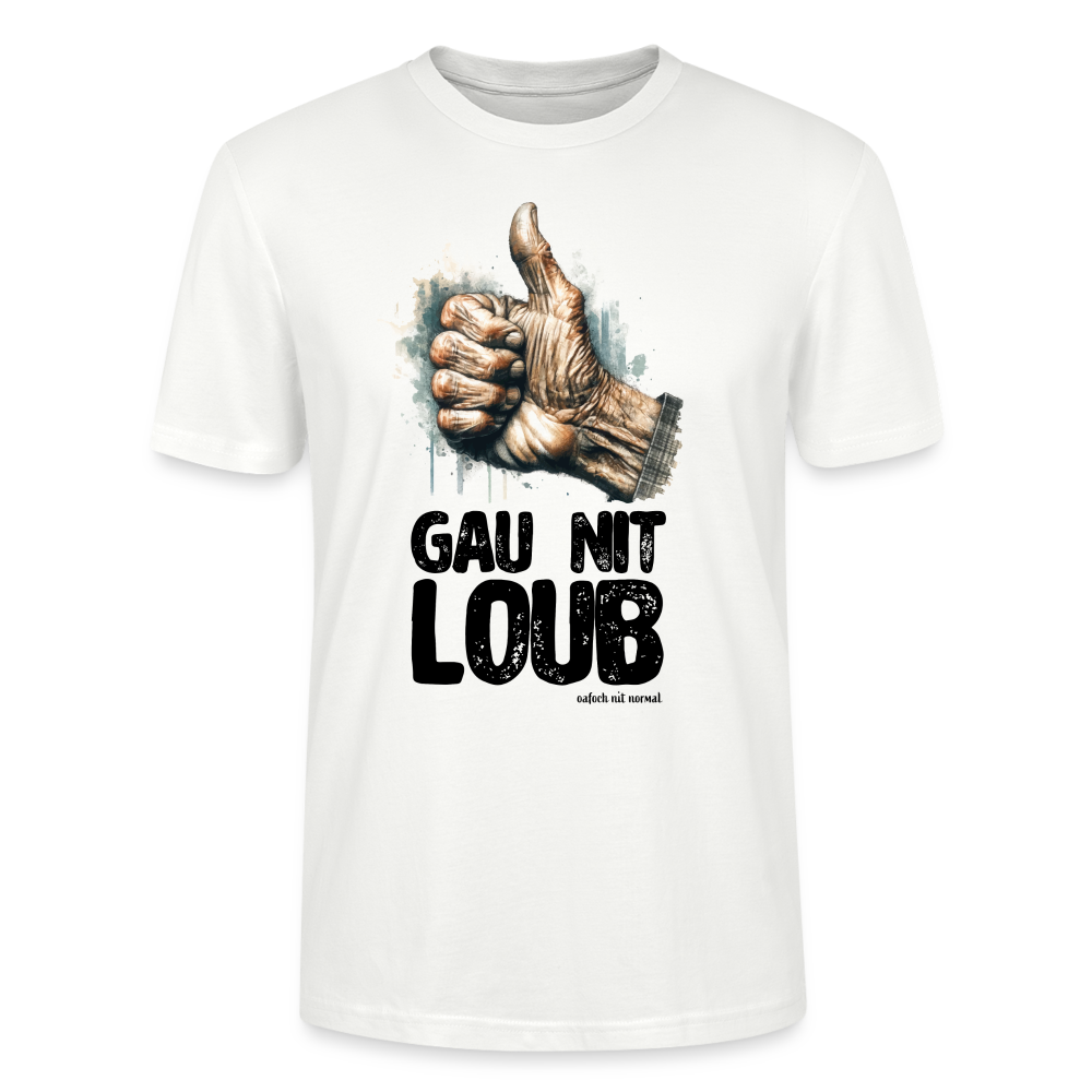 Männer Bio-T-Shirt gau nit loab - Weiß