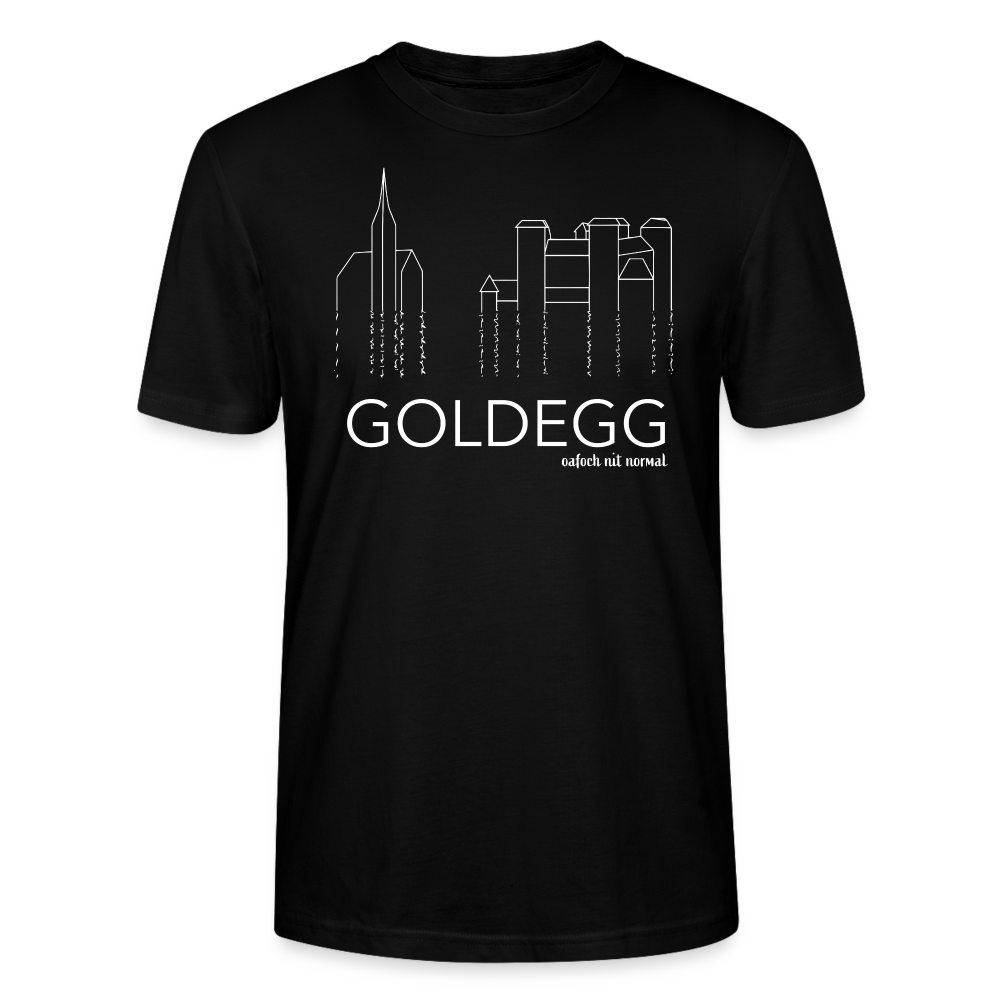 Männer Bio-T-Shirt oafoch nit normal Goldegg - Schwarz