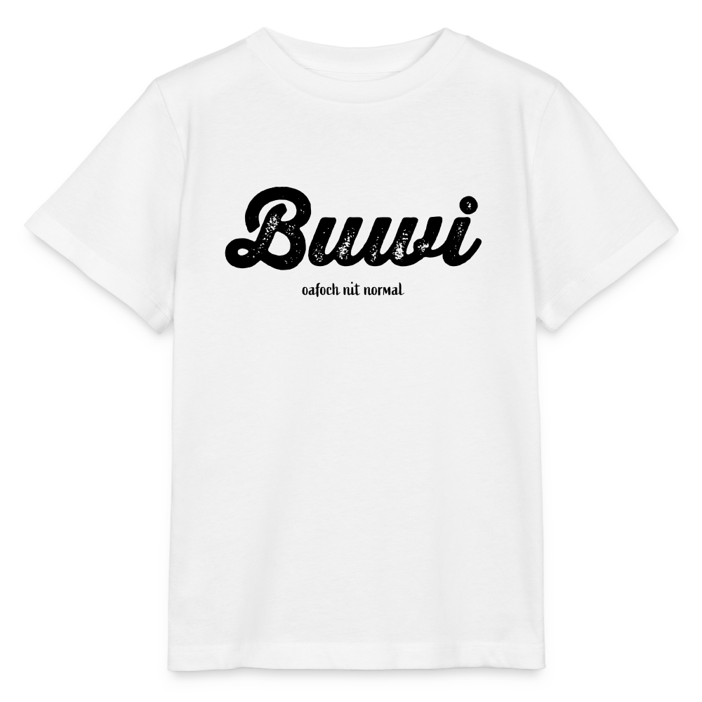 Kinder Bio-T-Shirt Buwi - Weiß