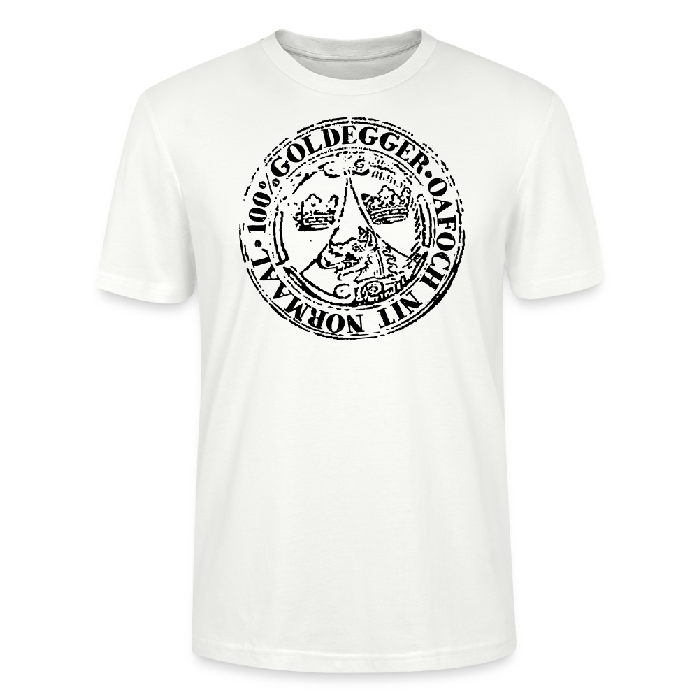 Männer Bio-T-Shirt 100% Goldegger oafoch nit normaal - Weiß