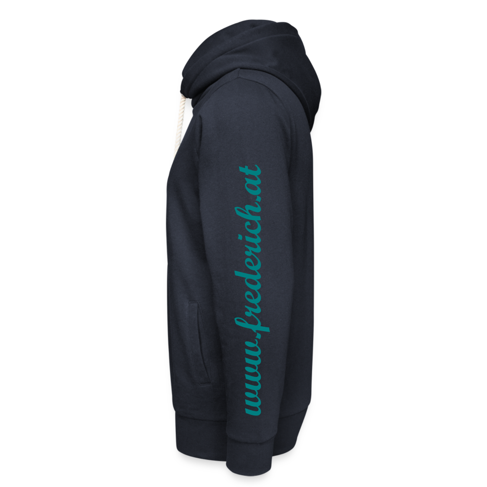 Unisex Schalkragen Hoodie Fred & Erich Goldegger Style - Navy
