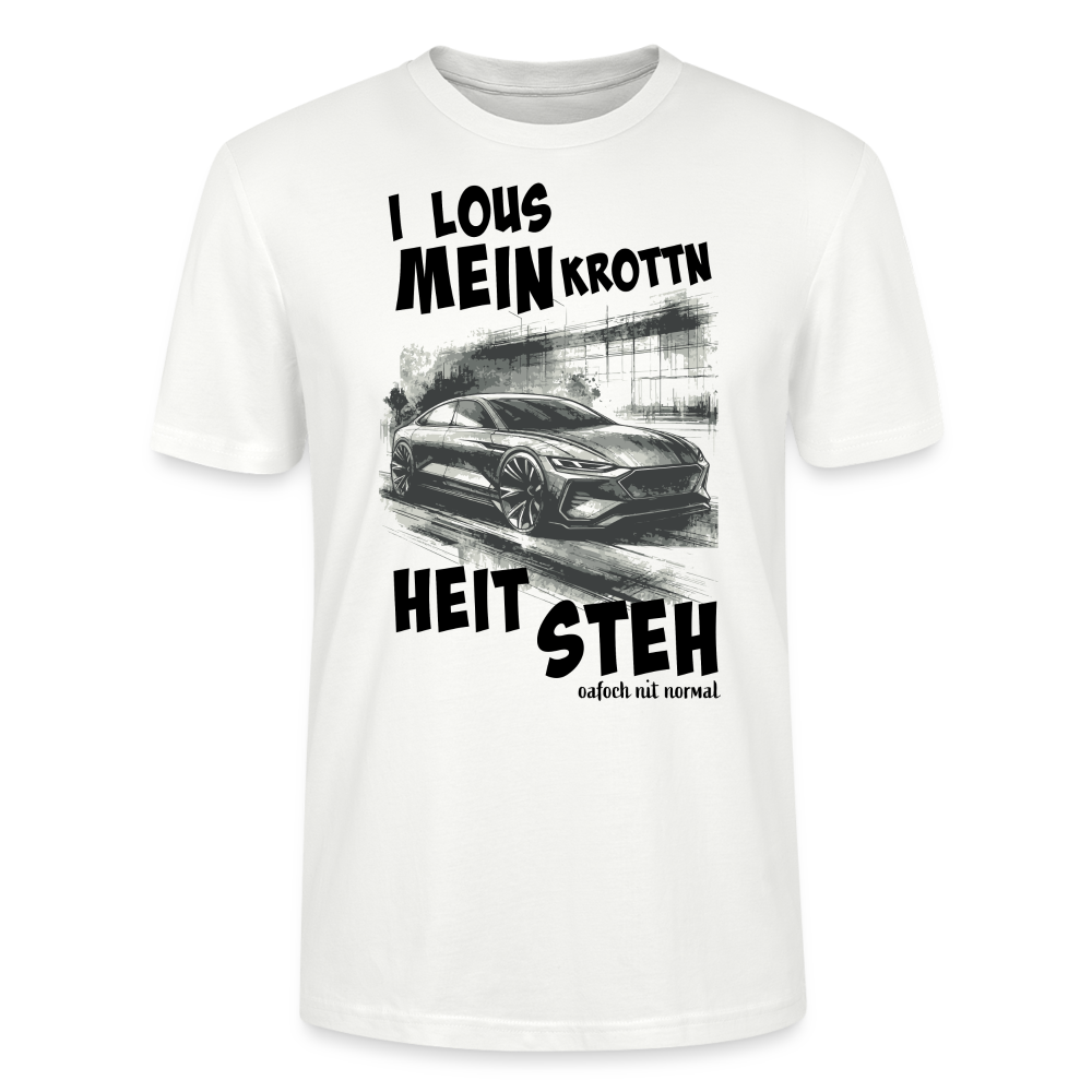 Männer Bio-T-Shirt i loss mein krottn heit steh - Weiß