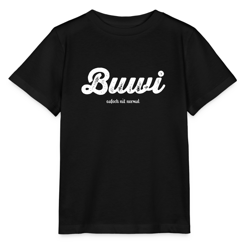 Kinder Bio-T-Shirt Buwi - Schwarz
