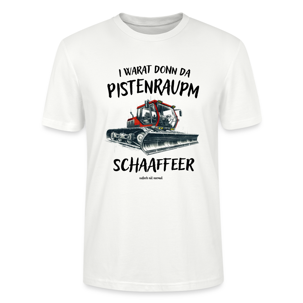 Männer Bio-T-Shirt Soizburga Style Pistenraupm Schaffeer - Weiß