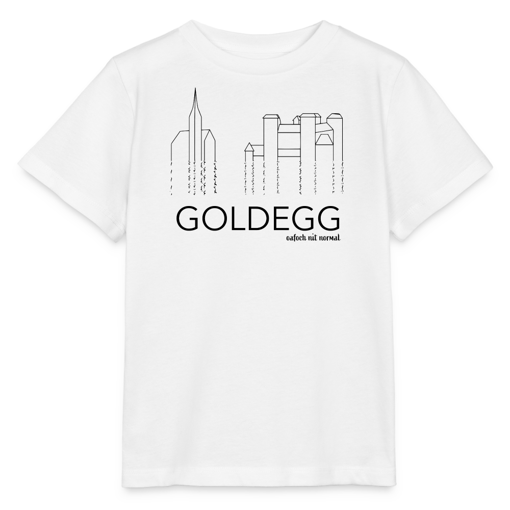 Kinder Bio-T-Shirt oafoch nit normal Goldegg - Weiß