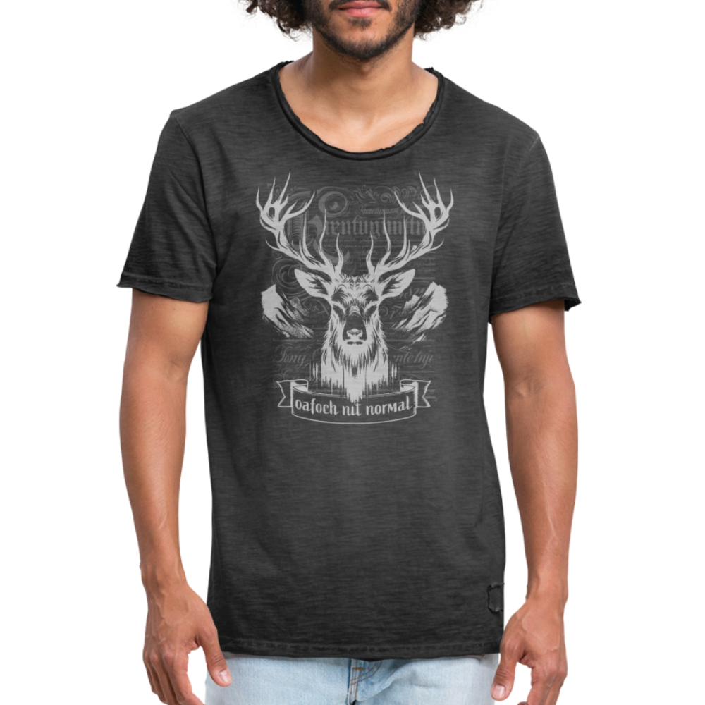 Men’s Vintage T-Shirt Soizburga Style - Vintage Schwarz