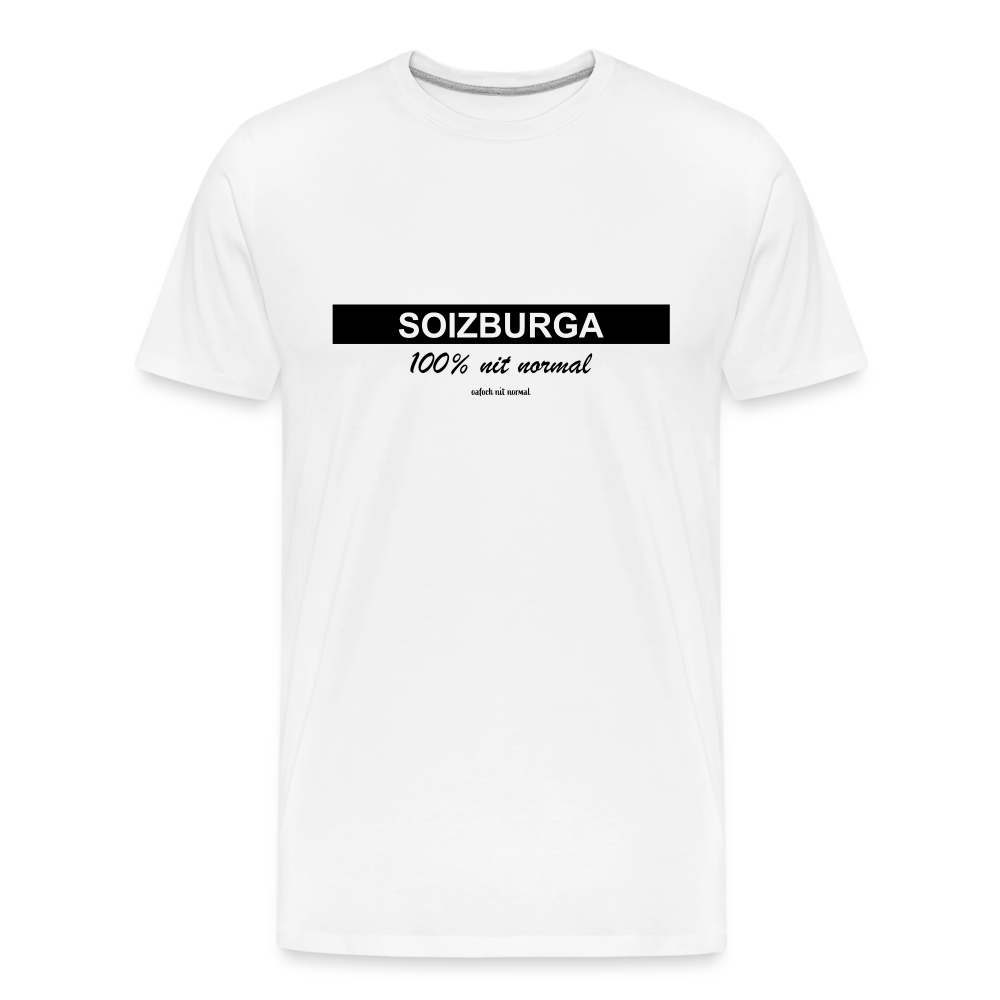 Männer Premium Bio T-Shirt Soizburga Style - weiß