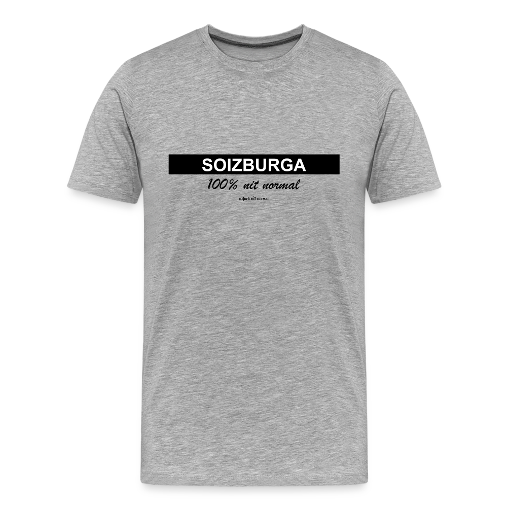Männer Premium Bio T-Shirt Soizburga Style - Grau meliert