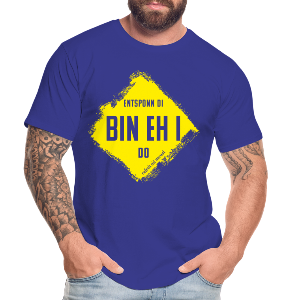 Männer Premium Bio T-Shirt Hackler entsponn di bin eh i do - Königsblau