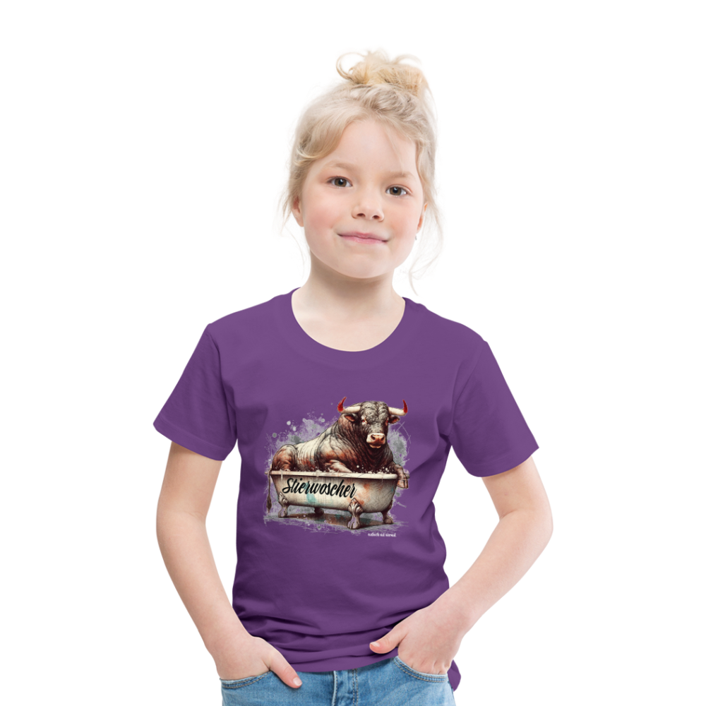 Kinder Premium T-Shirt Stierwoscher - Lila