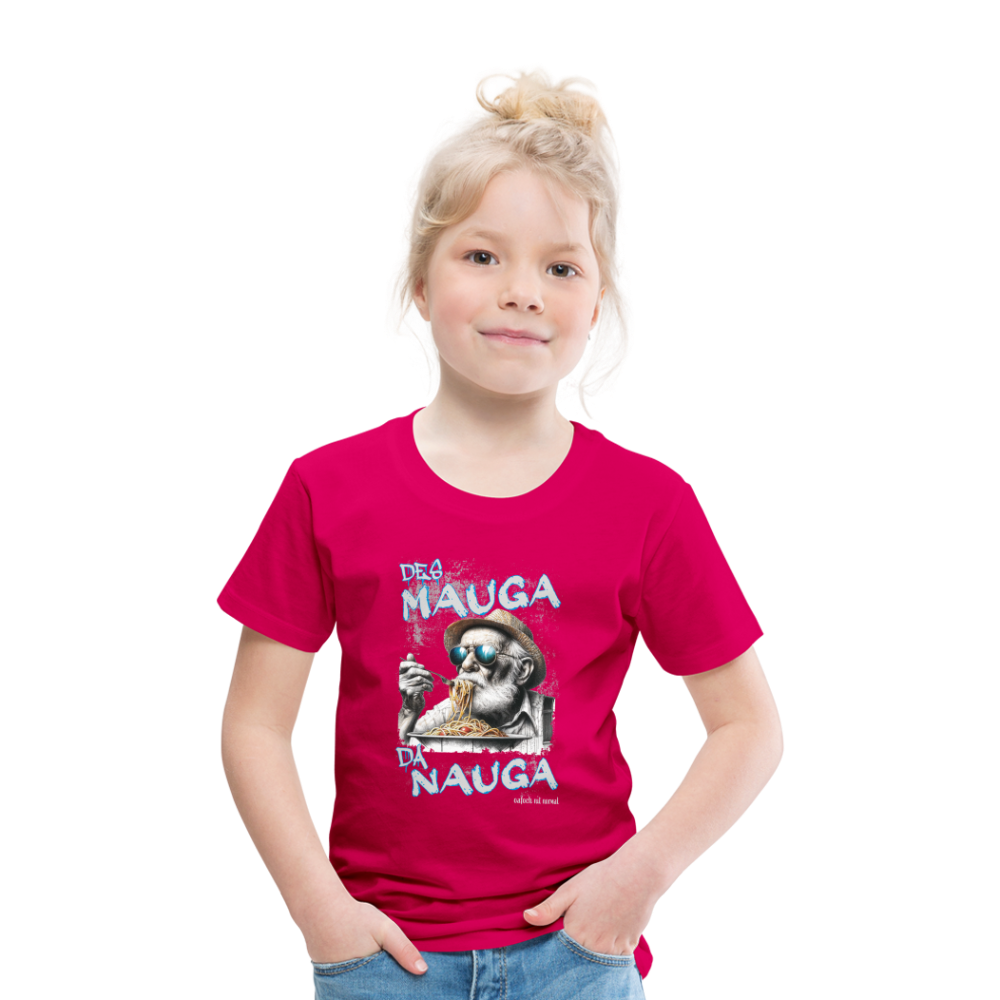 Kinder Premium T-Shirt Des Manga da Nauga - dunkles Pink