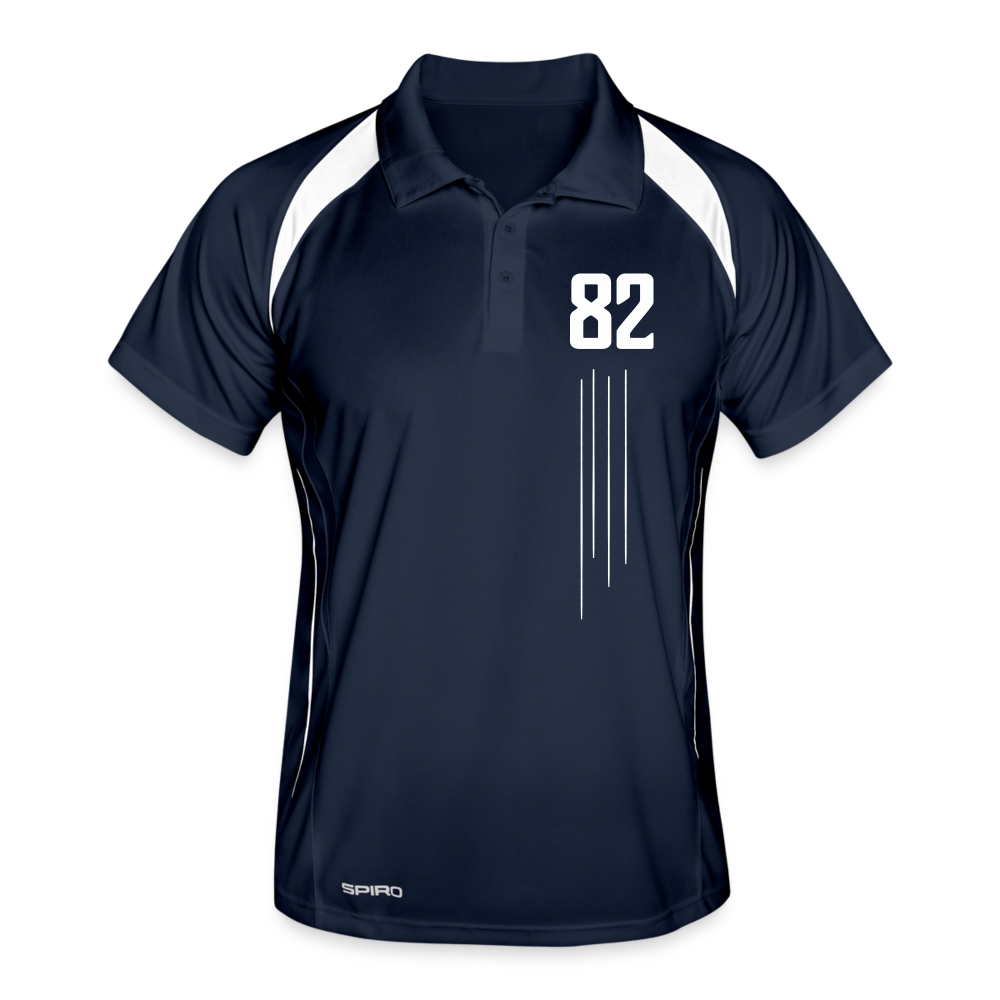 Männer Polo atmungsaktiv Golf 82 - Navy/Weiß
