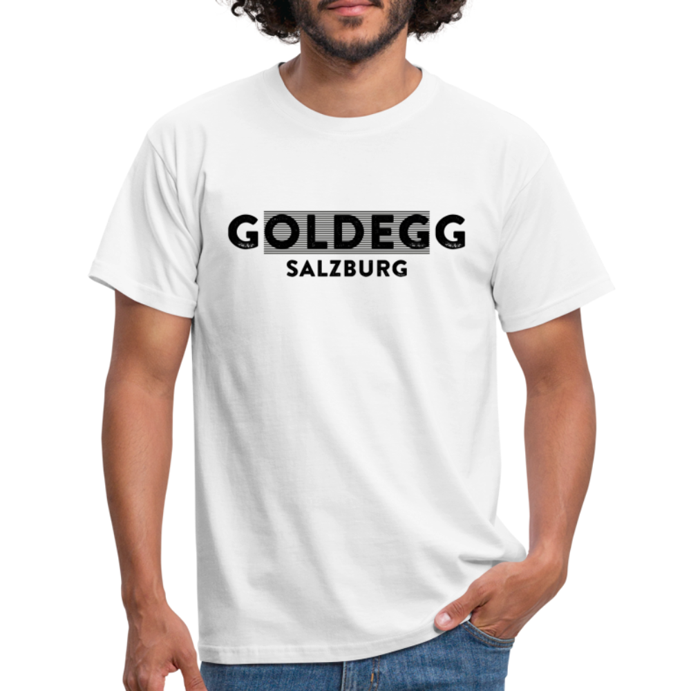 Männer T-Shirt Goldegger Style - Goldegg Salzburg - Weiß
