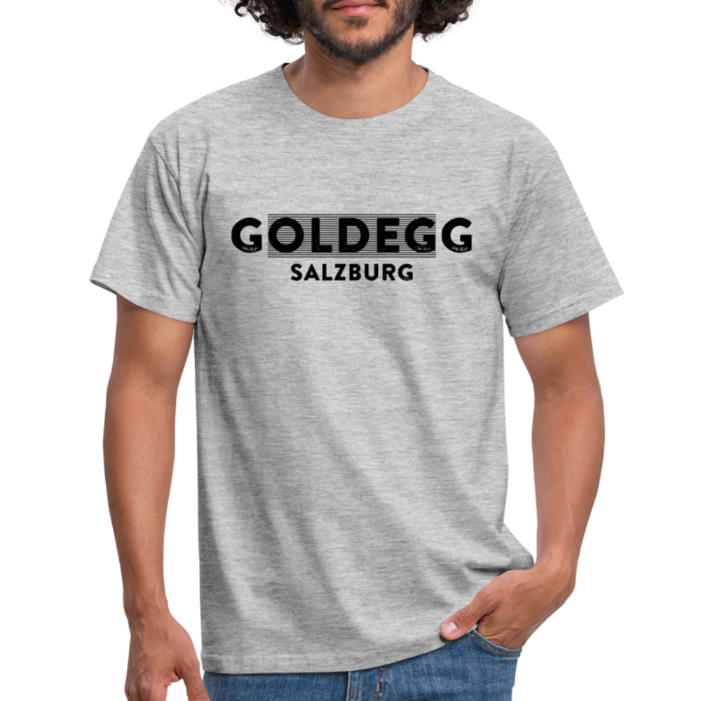 Männer T-Shirt Goldegger Style - Goldegg Salzburg - Grau meliert