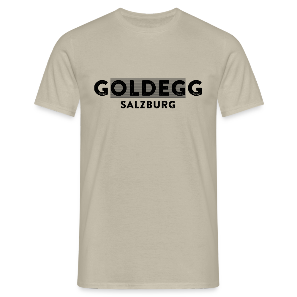 Männer T-Shirt Goldegger Style - Goldegg Salzburg - Sandbeige