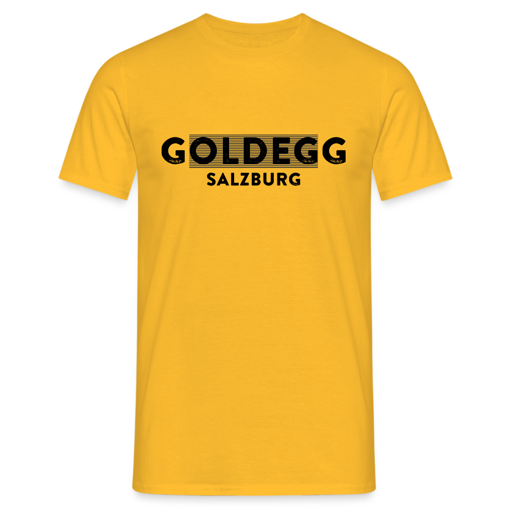 Männer T-Shirt Goldegger Style - Goldegg Salzburg - Gelb