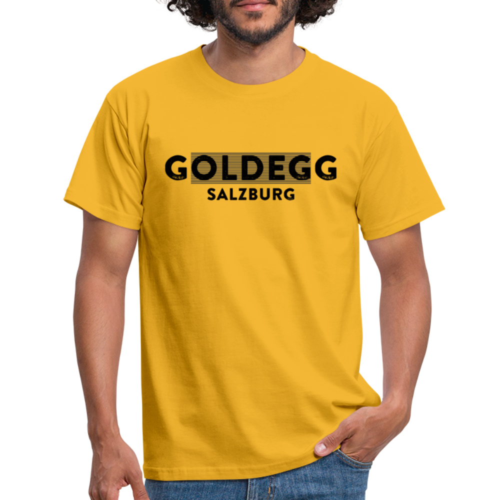 Männer T-Shirt Goldegger Style - Goldegg Salzburg - Gelb