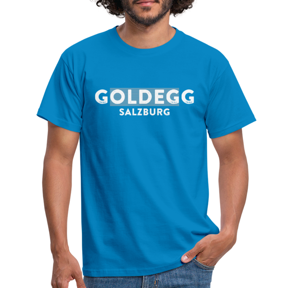 Männer T-Shirt Goldegger Style - Goldegg Salzburg - Royalblau