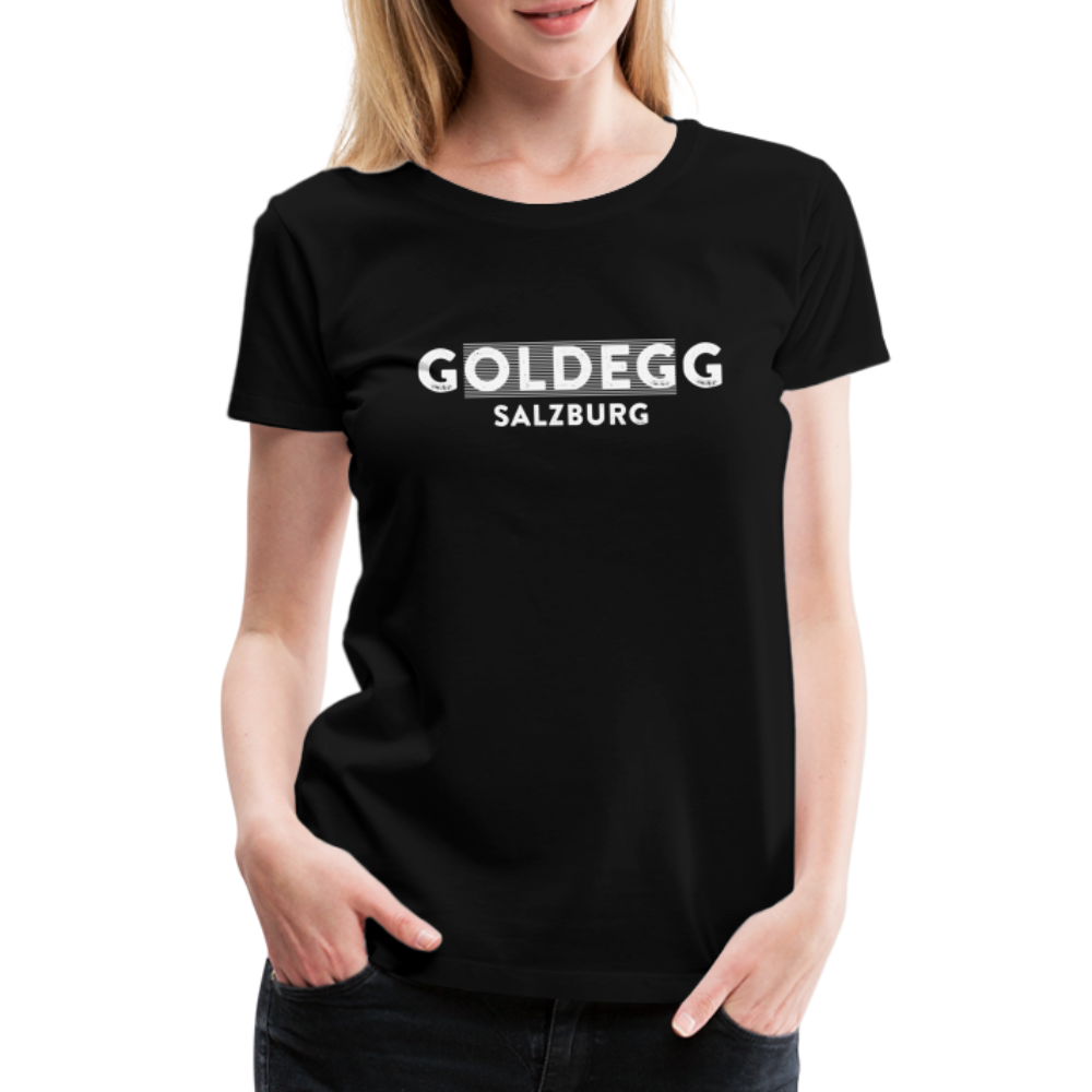 Frauen Premium T-Shirt Goldegger Style - Damen - Schwarz
