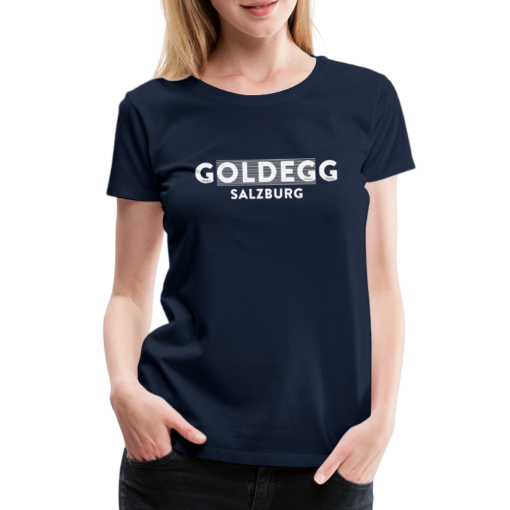 Frauen Premium T-Shirt Goldegger Style - Damen - Navy