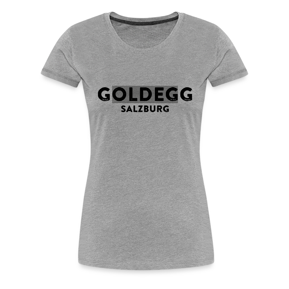 Frauen Premium T-Shirt Goldegger Style - Damen - Grau meliert