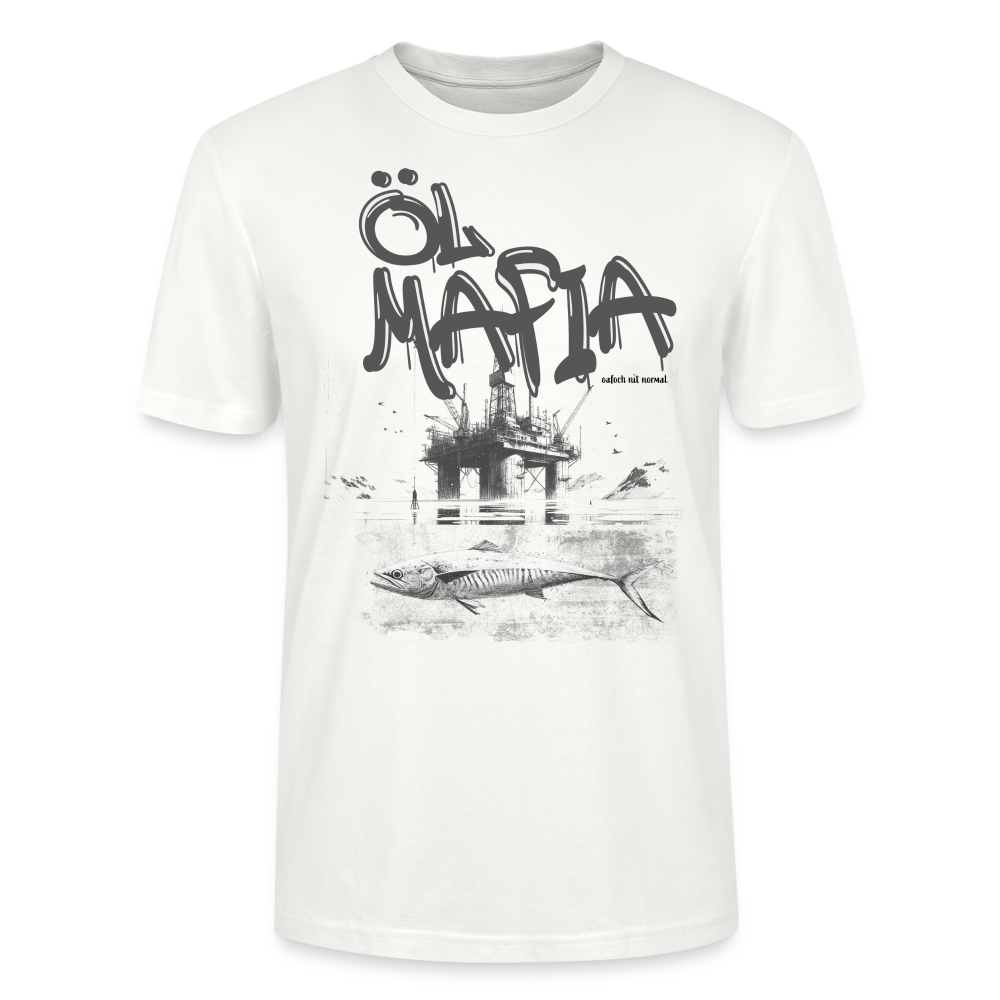 Männer Bio-T-Shirt Ölmafia Kundenwunsch - Weiß