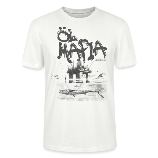 Männer Bio-T-Shirt Ölmafia Kundenwunsch - Weiß