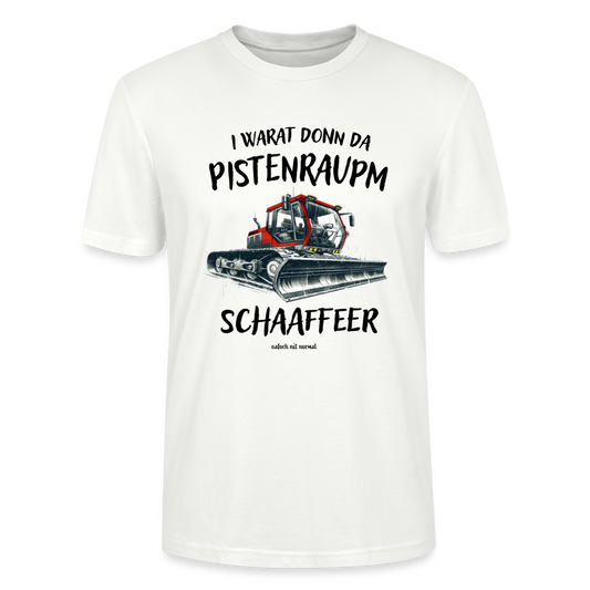 Männer Bio-T-Shirt Soizburga Style Pistenraupm Schaffeer - Weiß