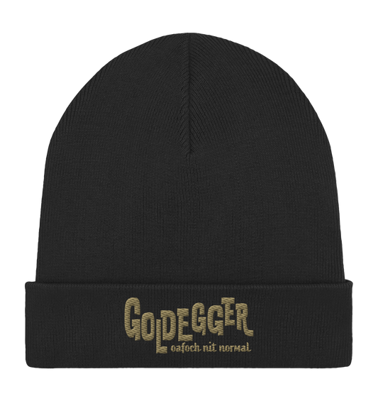 Goldegger Organic Beanie STICK  - Organic Rib Beanie