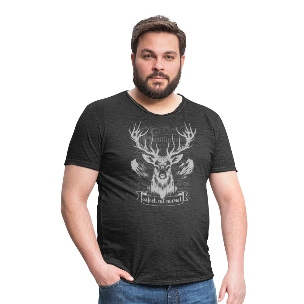 Men’s Vintage T-Shirt Soizburga Style - Vintage Schwarz