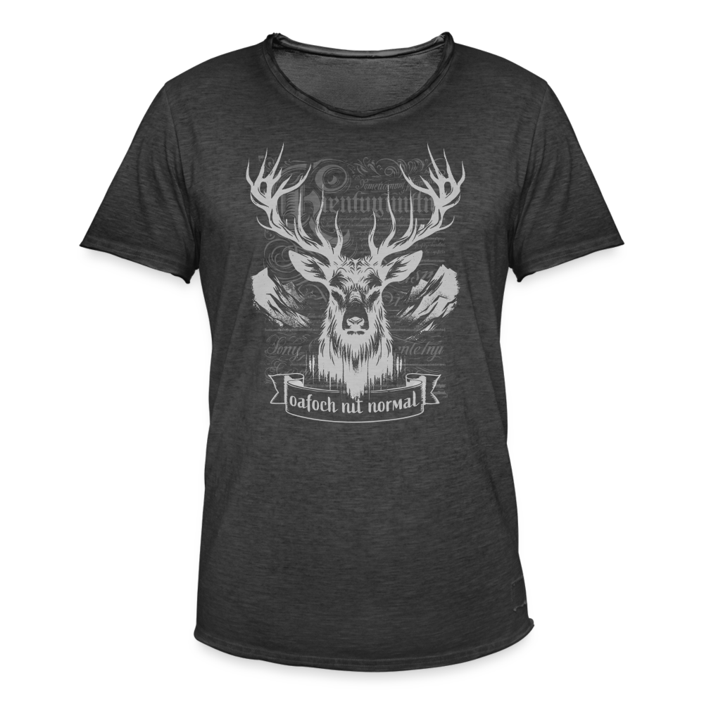 Men’s Vintage T-Shirt Soizburga Style - Vintage Schwarz