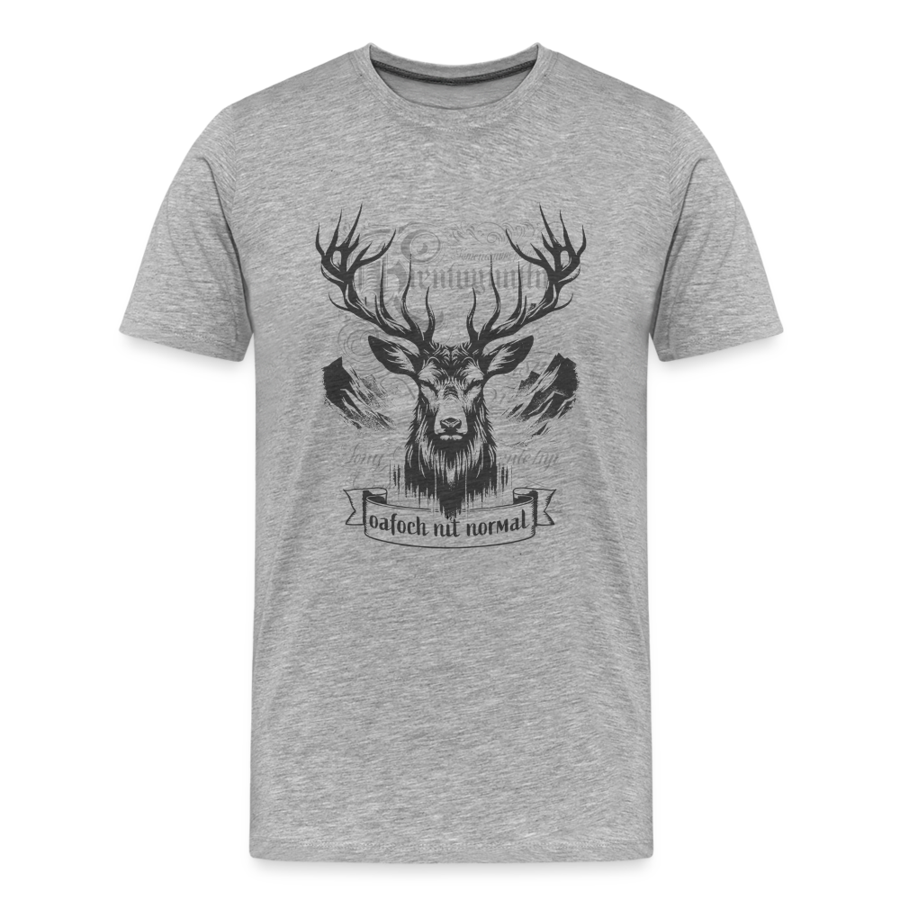 Men’s Premium Organic T-Shirt Soizburga Style - Grau meliert