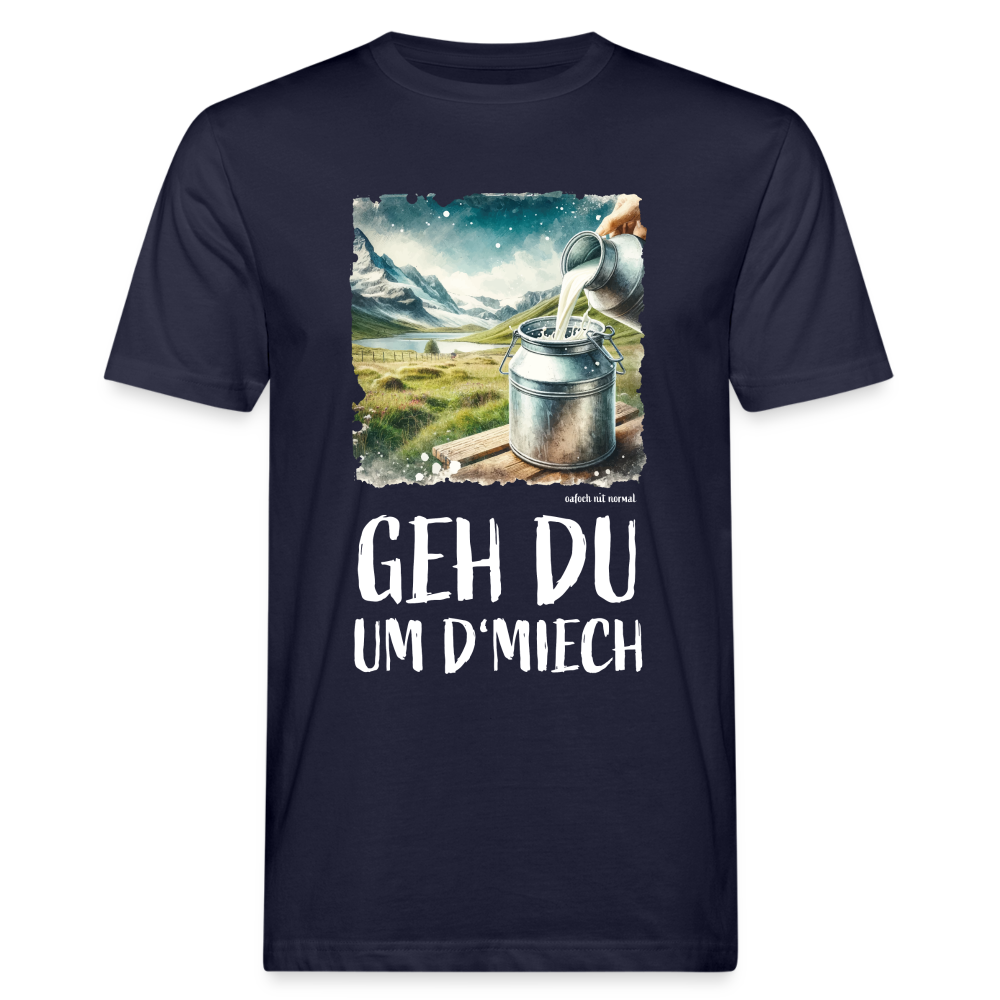 Männer Bio-T-Shirt geh du um de Miech - Navy