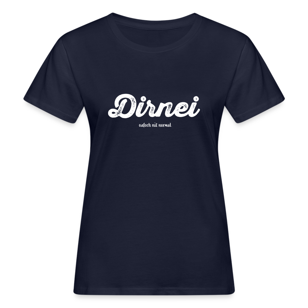 Frauen Bio-T-Shirt oafoch nit normal - Navy