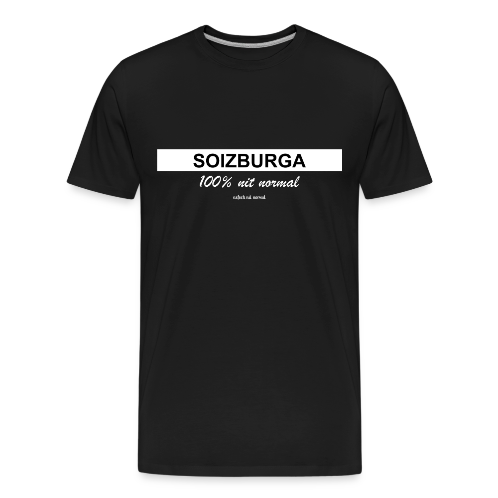 Männer Premium Bio T-Shirt Soizburga Style - Schwarz