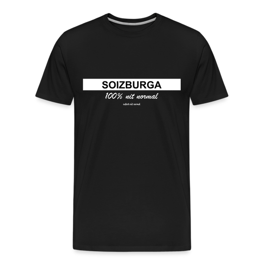 Männer Premium Bio T-Shirt Soizburga Style - Schwarz