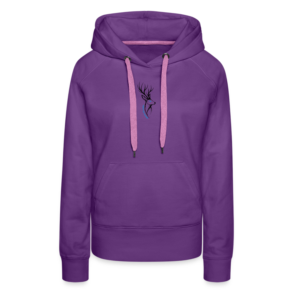 Frauen Premium Hoodie Soizburga Style Hirsch - Purple