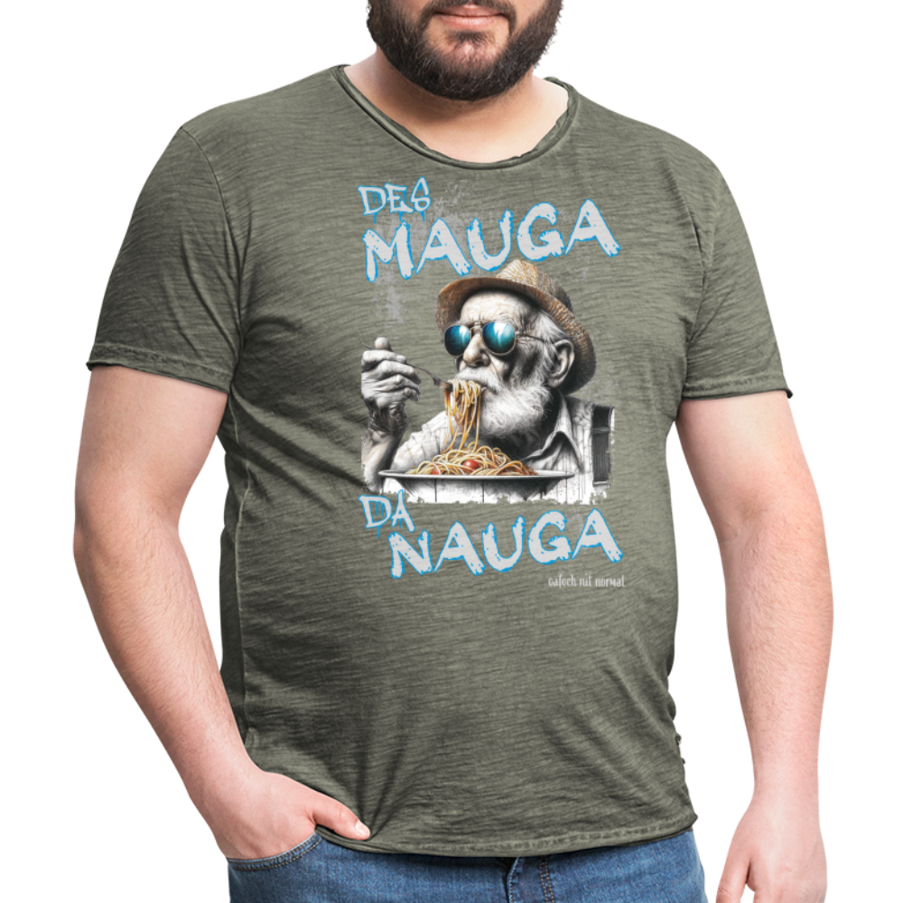 Männer Vintage T-Shirt Soizburga Style des Mauga da Nauga - Vintage Khaki