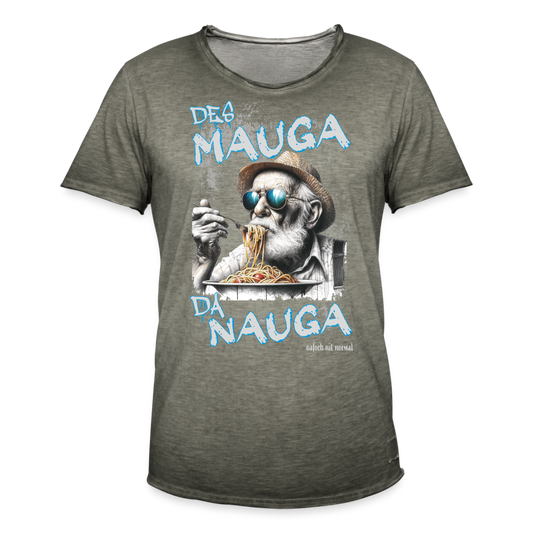 Männer Vintage T-Shirt Soizburga Style des Mauga da Nauga - Vintage Khaki