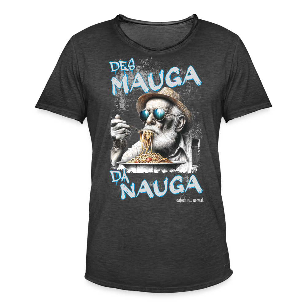 Männer Vintage T-Shirt Soizburga Style des Mauga da Nauga - Vintage Schwarz