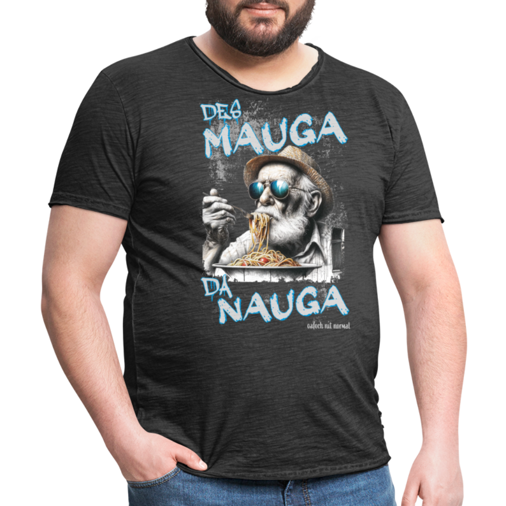 Männer Vintage T-Shirt Soizburga Style des Mauga da Nauga - Vintage Schwarz