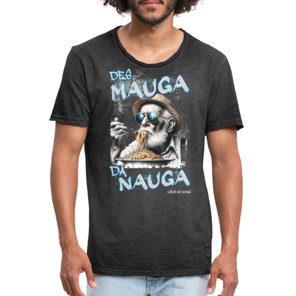 Männer Vintage T-Shirt Soizburga Style des Mauga da Nauga - Vintage Schwarz