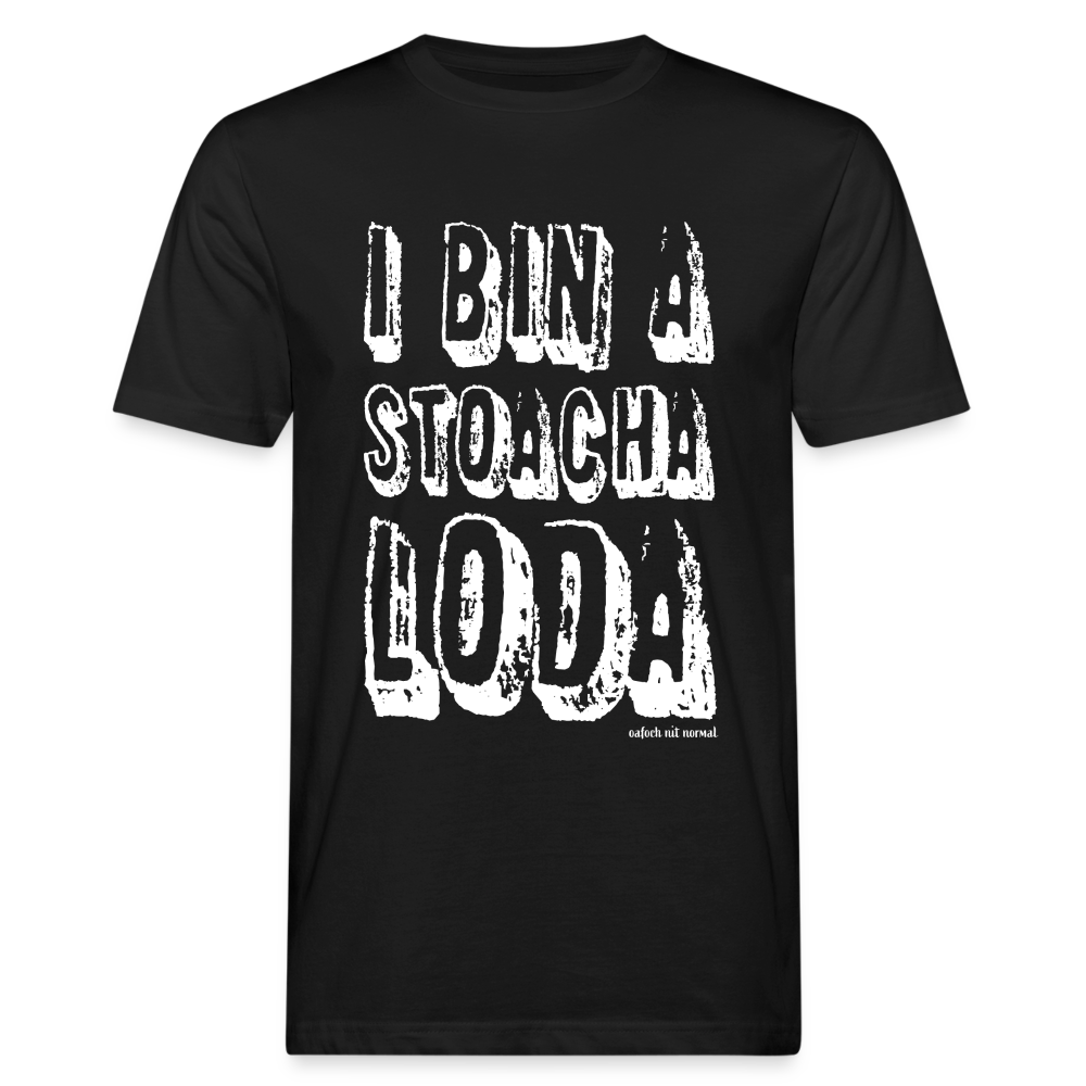 Männer Bio-T-Shirt stoacha Loda Soizburga Style - Schwarz