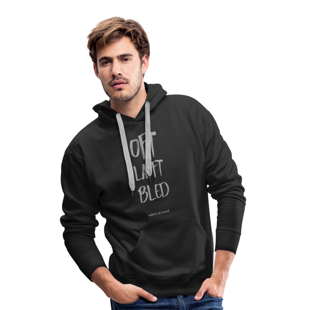 Men’s Premium Hoodie offt lafft bled - Soizburga Style - Schwarz