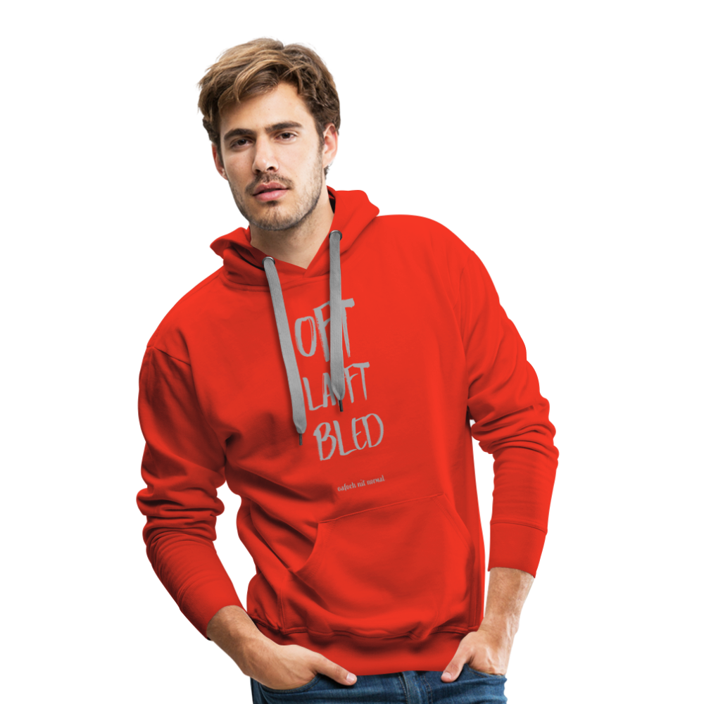 Men’s Premium Hoodie offt lafft bled - Soizburga Style - Rot