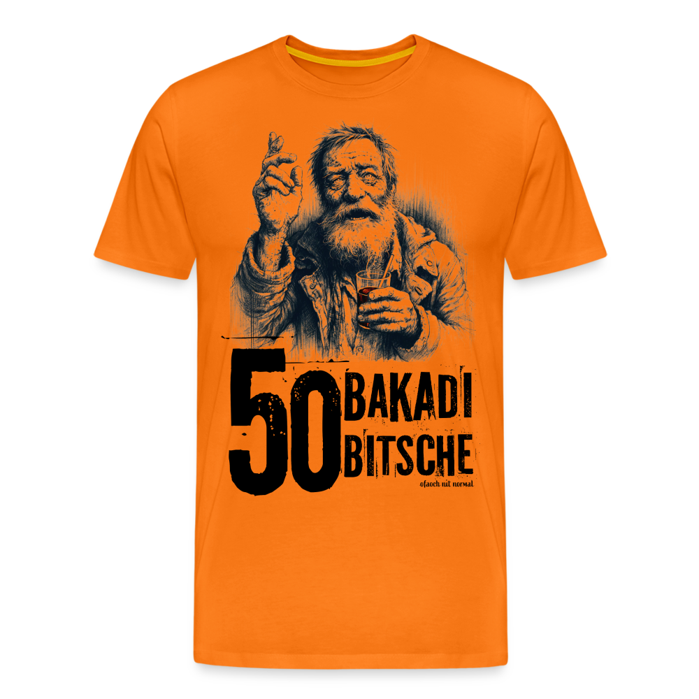 Männer Premium Goldegger Style T-Shirt Alter Mann bstöt a boa Saftei - Orange