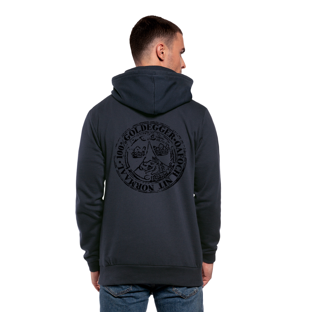 Unisex Schalkragen Hoodie Fred & Erich Goldegger Style - Navy