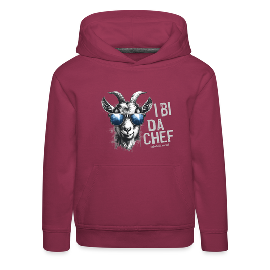 Kinder Premium Hoodie "I bi da Chef" - Bordeaux