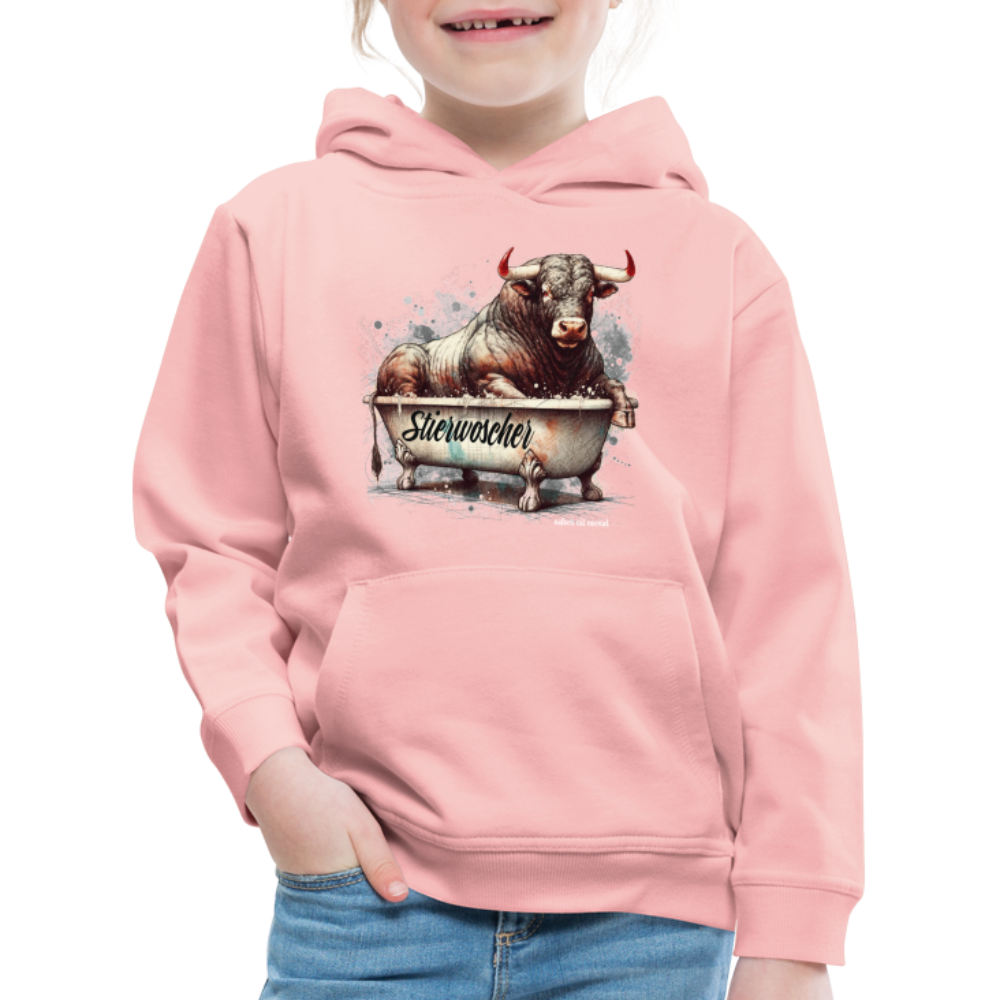 Kinder Premium Hoodie Stierwoscher - Kristallrosa