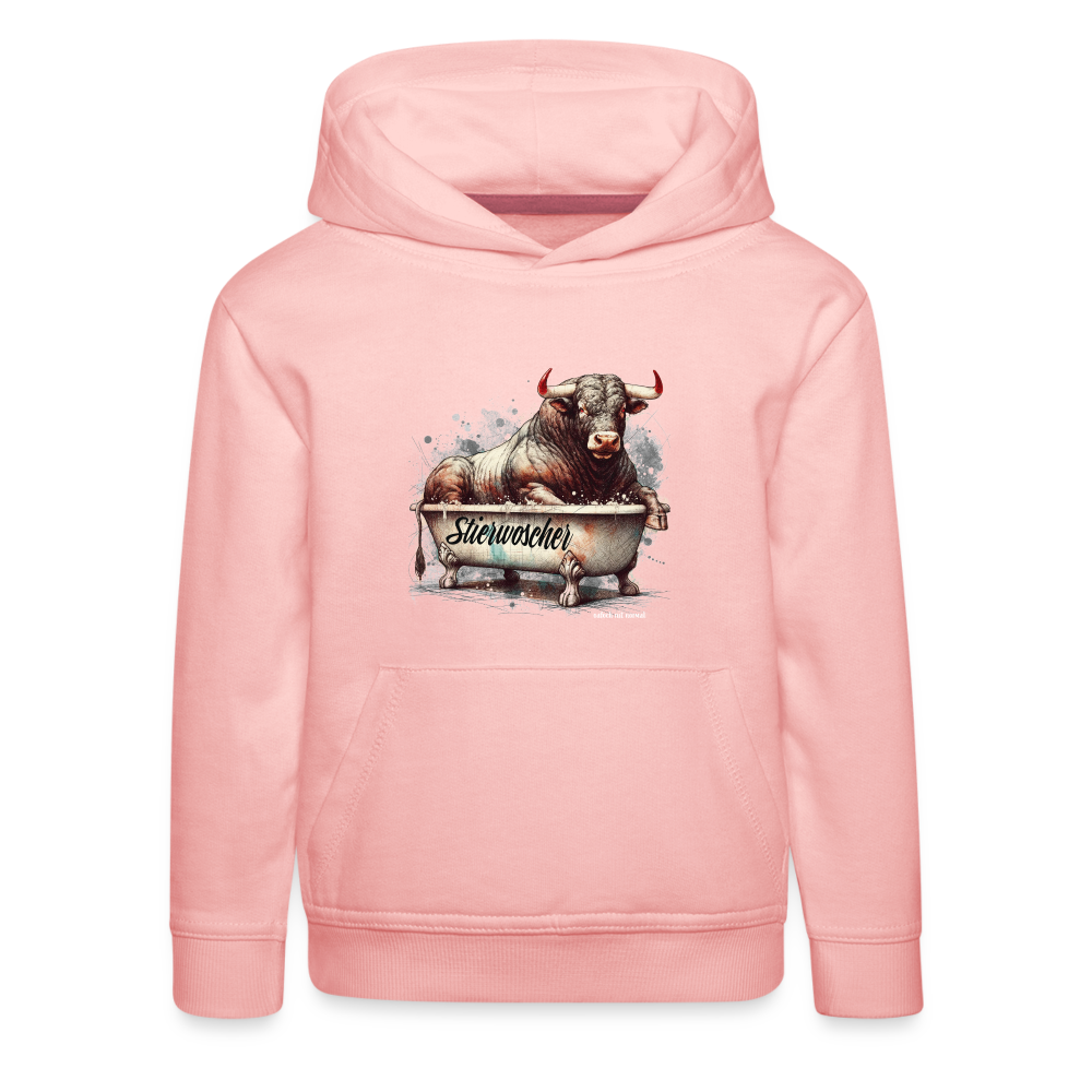 Kinder Premium Hoodie Stierwoscher - Kristallrosa